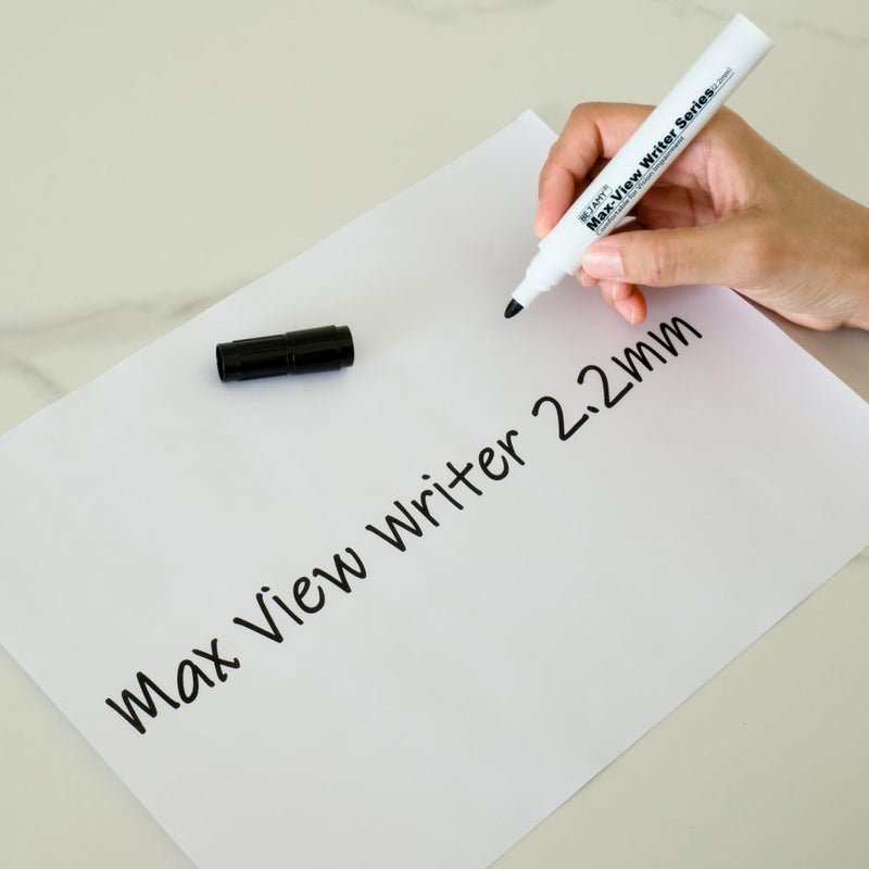 Bejamy (Bullet Tip-2.2mm,PACK of 15,Black Water-Based ink) Max-View Writer Bold Writing Pen, Low Vision Assistive Writing Tool for Visual Impairment,Odorless,Non-Toxic,No Oil,Alcohol Free - Image 3